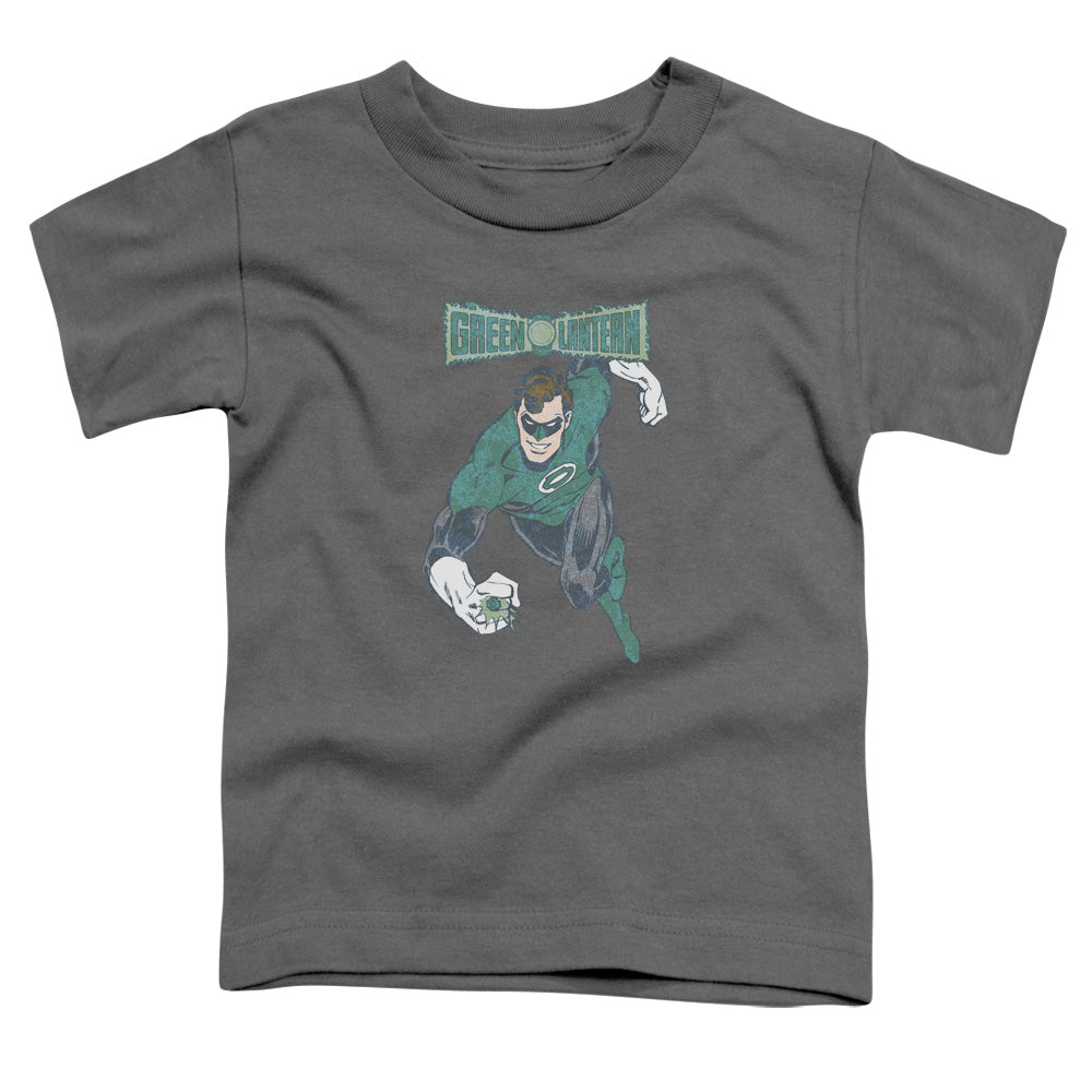 DC Comics Desaturated Green Lantern Toddler Kids Youth T Shirt Charcoal Officially Licensed