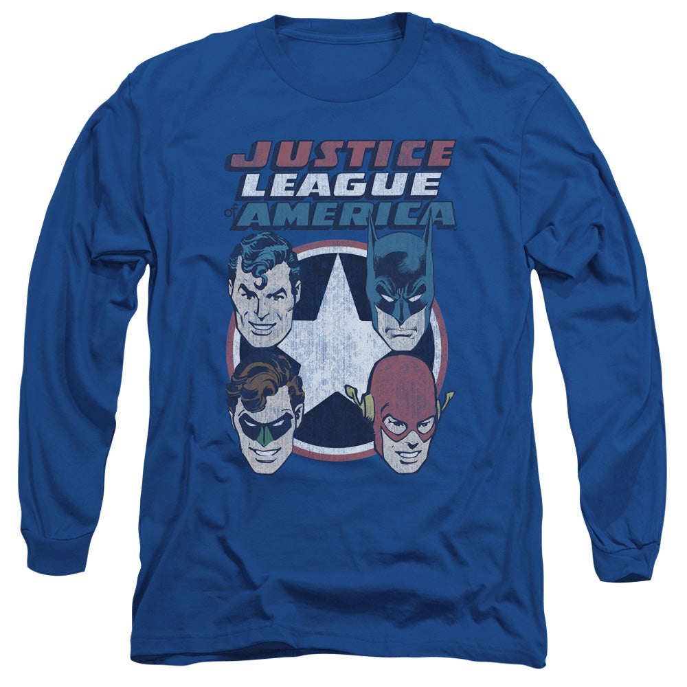 Dco 4 Stars Mens Long Sleeve Shirt Royal Officially Licensed
