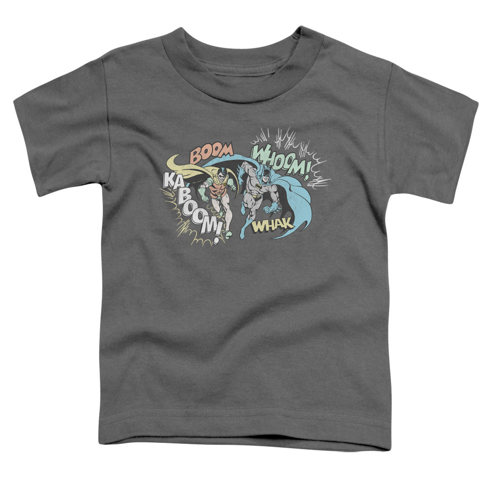 DC Comics Action Duo Toddler Kids Youth T Shirt Charcoal Officially Licensed