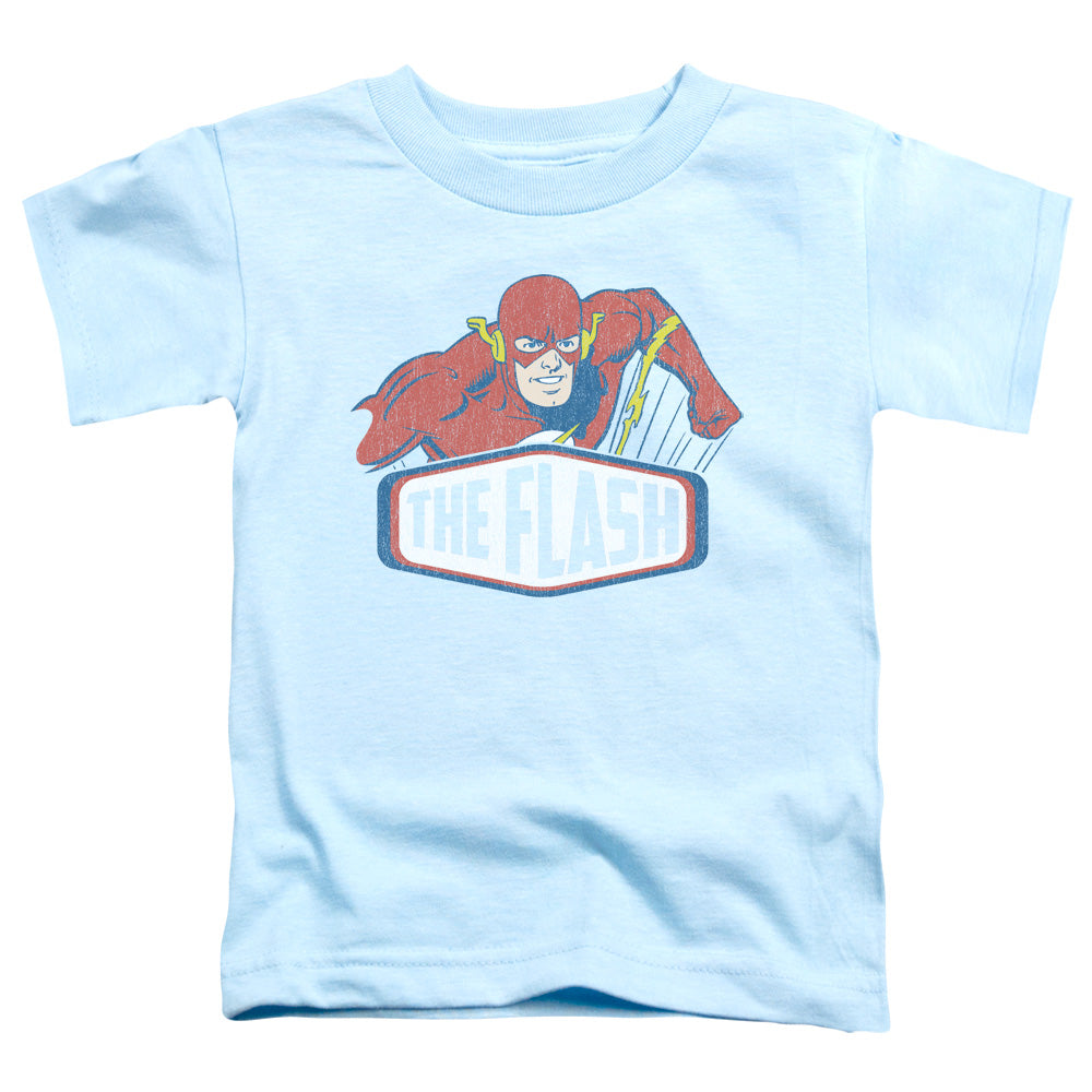 DC Comics Flash Flash Sign Toddler Kids Youth T Shirt Light Blue Officially Licensed