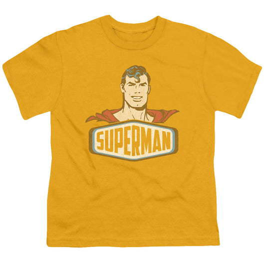 DC Comics Superman Sign Kids Youth T Shirt Gold Officially Licensed