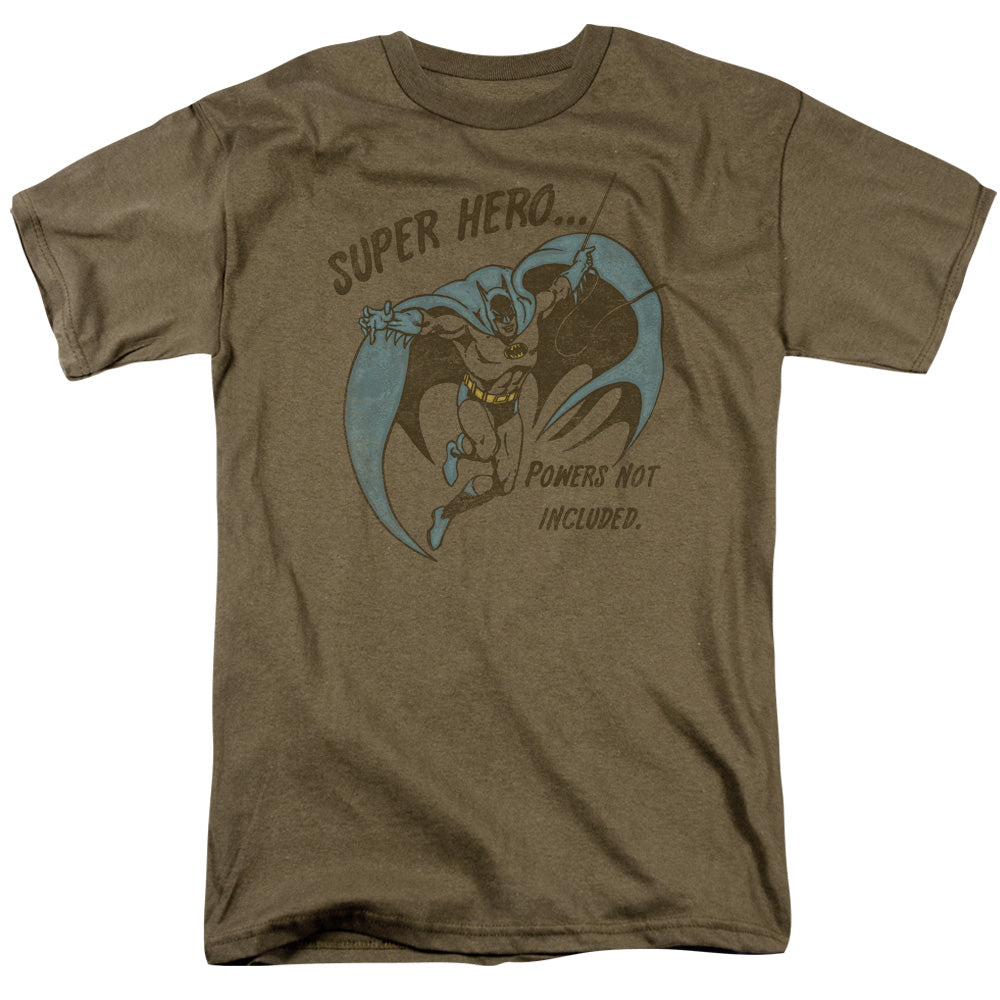 DC Comics No Powers Mens T Shirt Safari Green Officially Licensed
