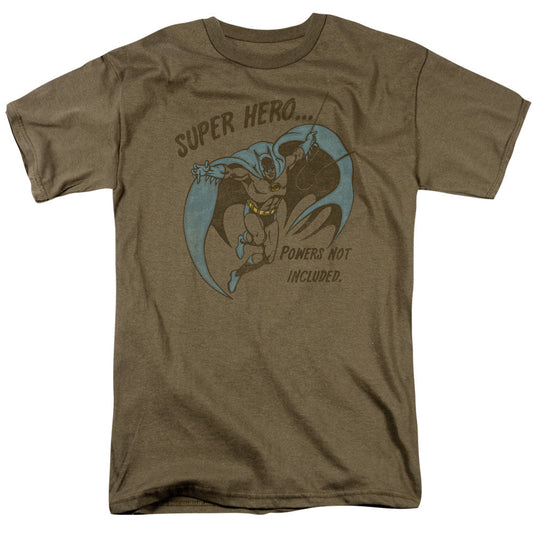 DC Comics No Powers Mens T Shirt Safari Green Officially Licensed