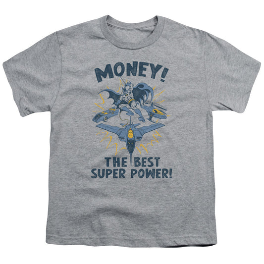 DC Comics Money Kids Youth T Shirt Athletic Heather Officially Licensed