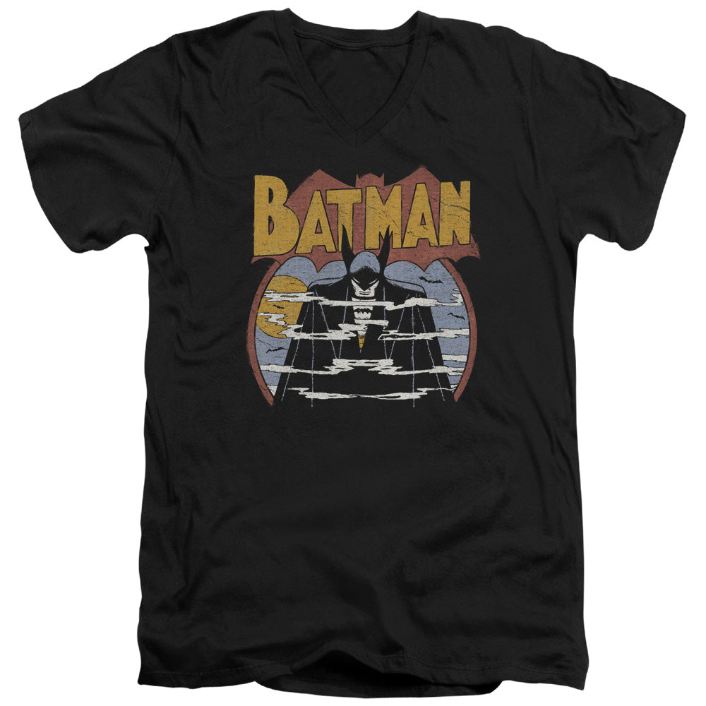 DC Comics Foggy Mens Slim Fit V Neck T Shirt Black Officially Licensed