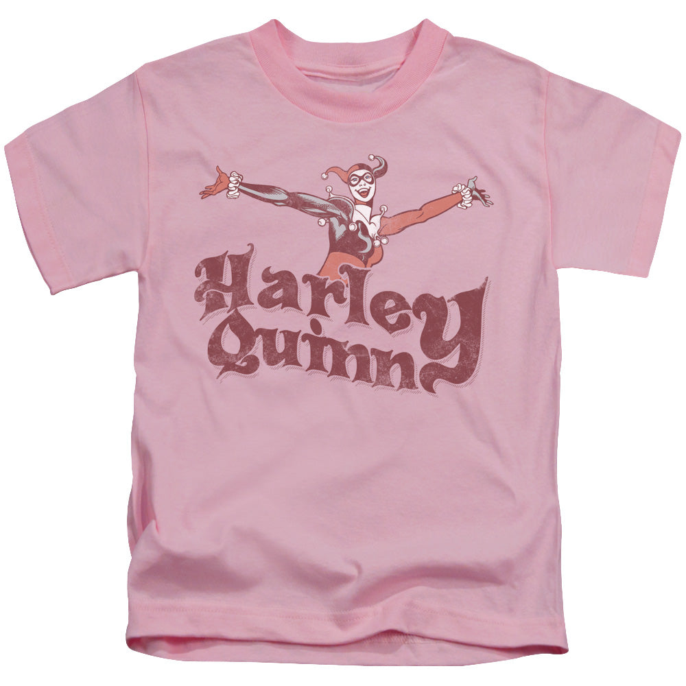 DC Comics Harley Hop Vintage Juvenile Kids Youth T Shirt Pink Officially Licensed