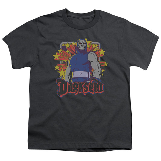 DC Comics Darkseid Stars Kids Youth T Shirt Charcoal Officially Licensed