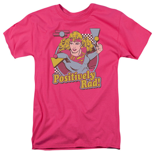 DC Comics Positively Rad Mens T Shirt Hot Pink Officially Licensed