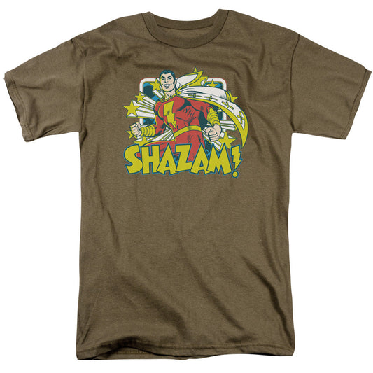 Dc Shazam Stars Mens T Shirt Safari Green Officially Licensed
