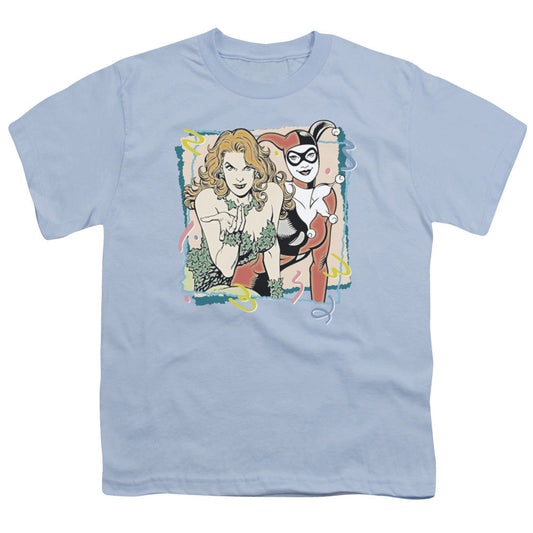 DC Comics Totally Harvey & Ivy Kids Youth T Shirt Light Blue Officially Licensed