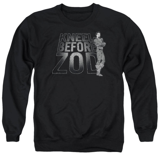 DC Comics Kneel Zod Mens Crewneck Sweatshirt Black Officially Licensed