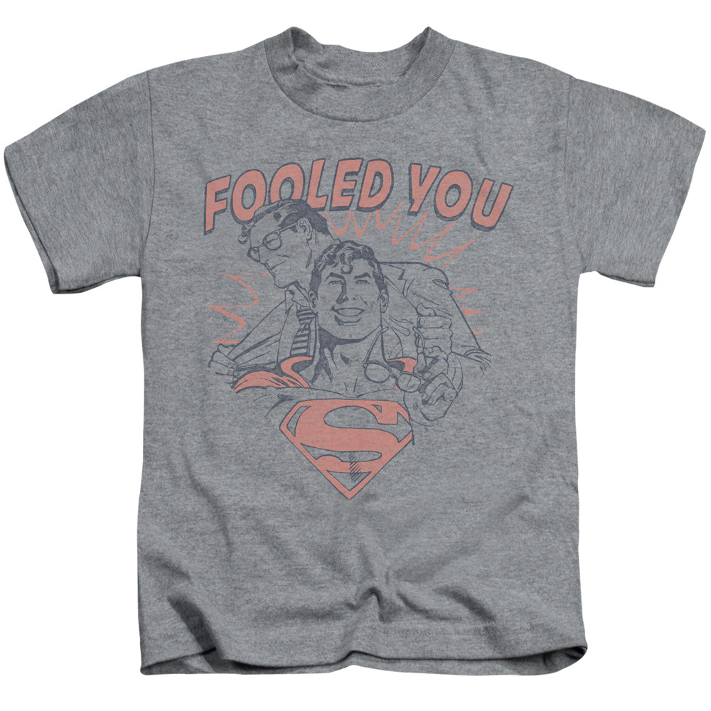 DC Comics Fooled You Juvenile Kids Youth T Shirt Athletic Heather Officially Licensed