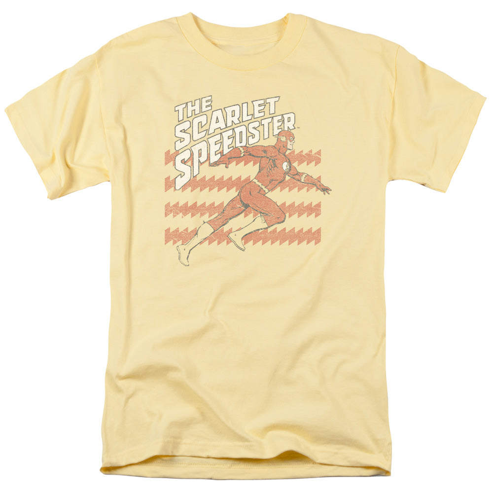 DC Comics Flash Scarlet Speedster Mens T Shirt Yellow Officially Licensed