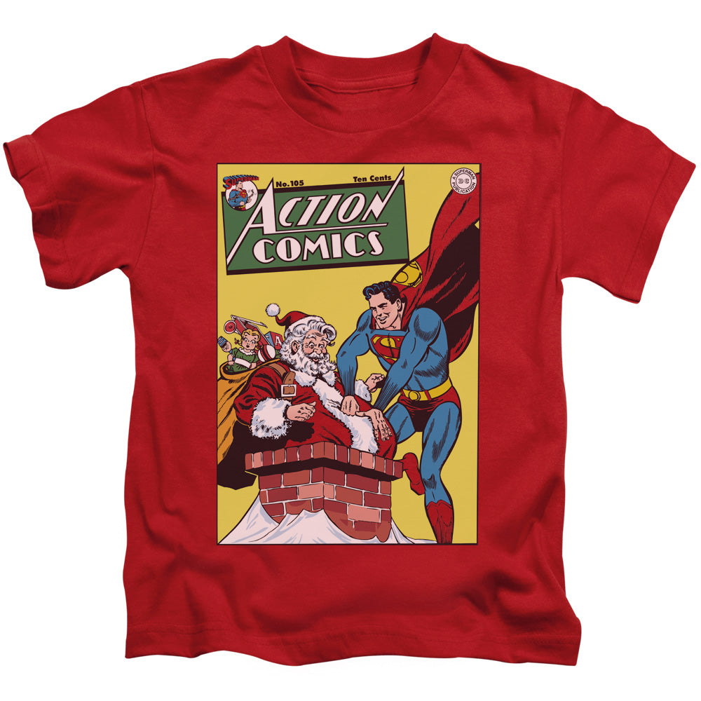 DC Comics Cover No. 105 Juvenile Kids Youth T Shirt Red Officially Licensed