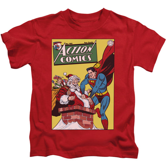 DC Comics Cover No. 105 Juvenile Kids Youth T Shirt Red Officially Licensed