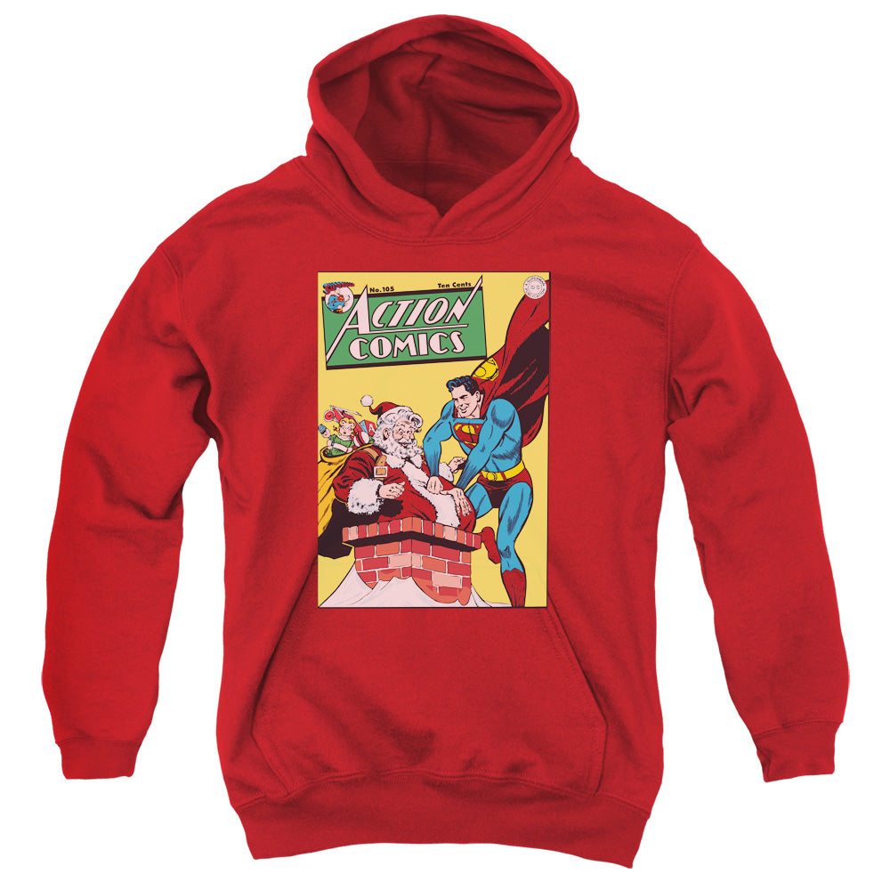 DC Comics Cover No. 105 Kids Youth Hoodie Red Officially Licensed