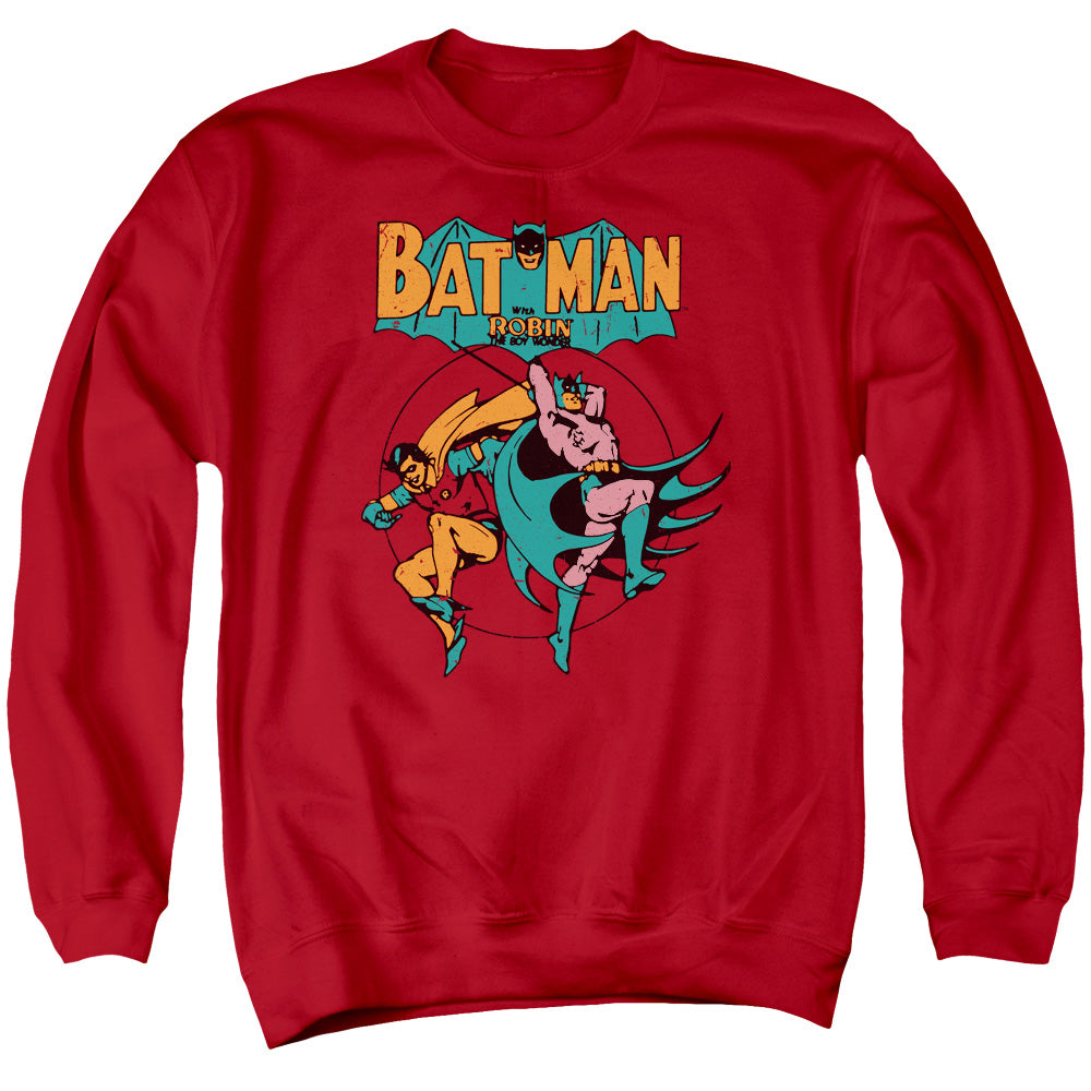 DC Comics Starling Shock Mens Crewneck Sweatshirt Red Officially Licensed