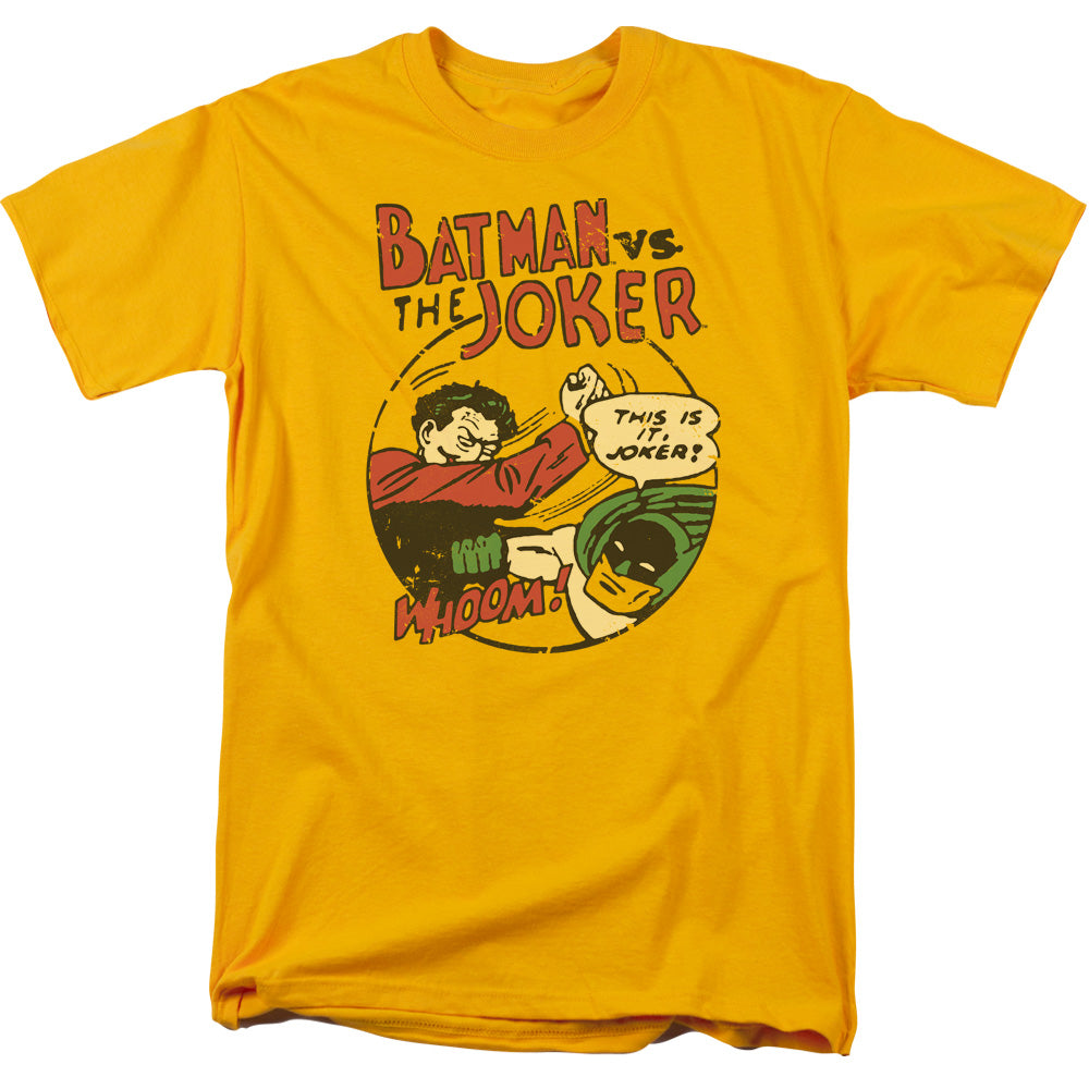 DC Comics Grudge Match Mens T Shirt Gold Officially Licensed