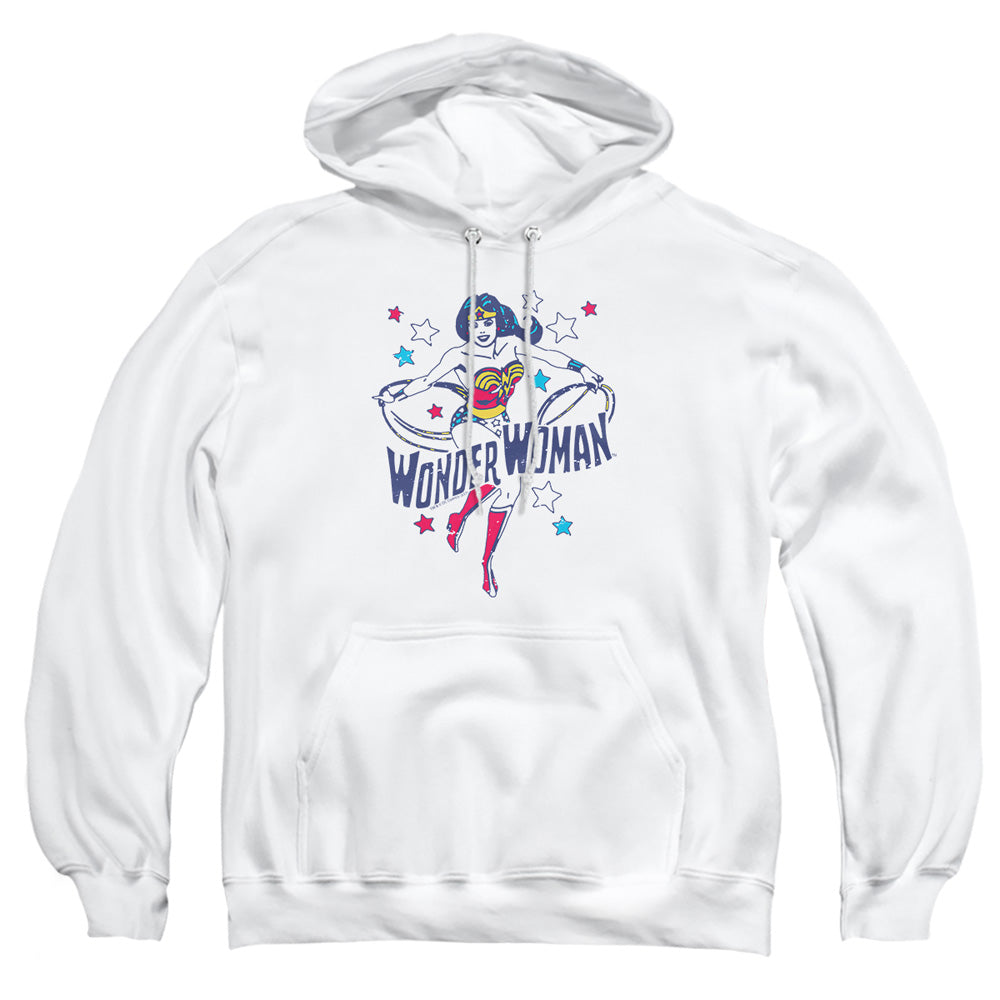 Dc Wonder Stars Mens Hoodie White Officially Licensed