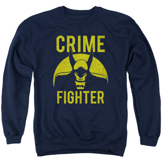 Dc Fight Crime Mens Crewneck Sweatshirt Navy