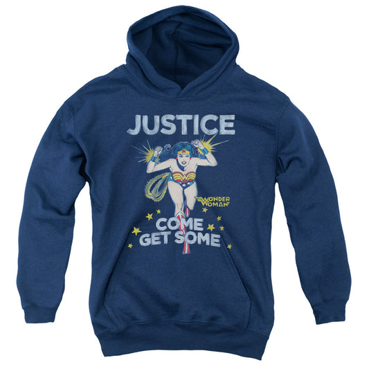 DC Comics Get Some Kids Youth Hoodie Navy Blue Officially Licensed