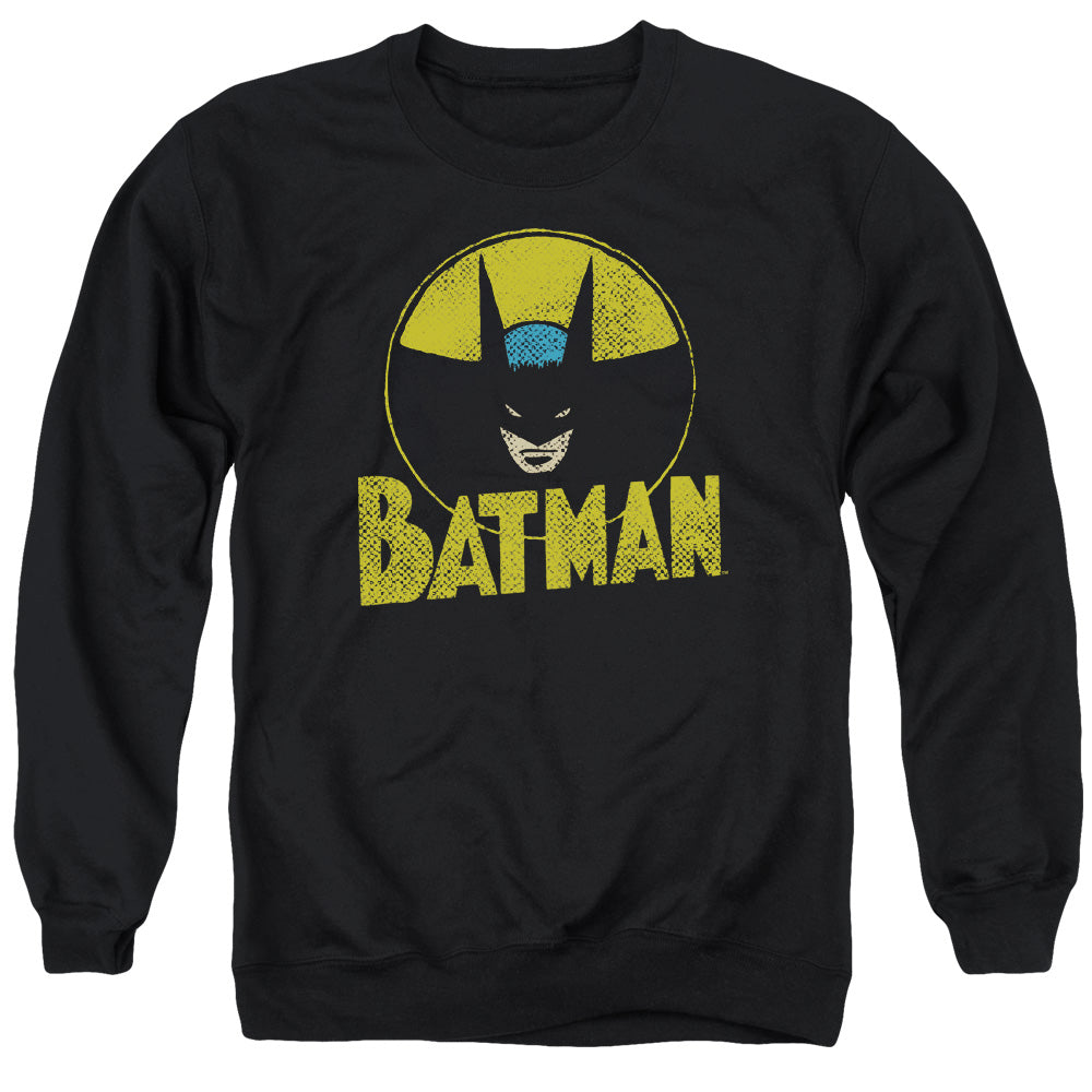 DC Comics Circle Bat Mens Crewneck Sweatshirt Black Officially Licensed