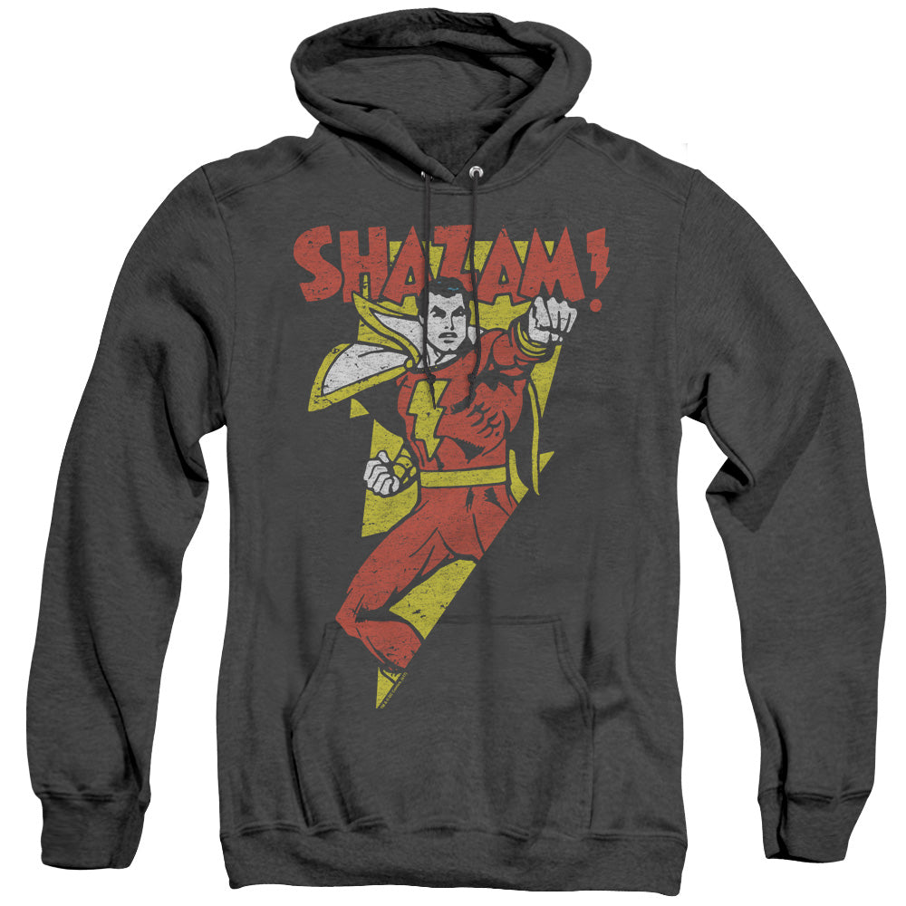 DC Comics in Bolt Heather Mens Hoodie Black Officially Licensed