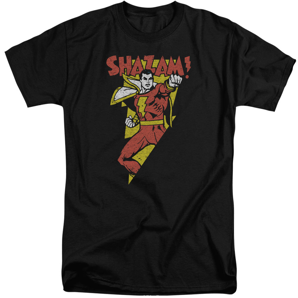DC Comics in Bolt Mens Tall T Shirt Adult Tall Black Officially Licensed