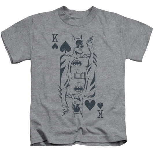 DC Comics Bat Card Juvenile Kids Youth T Shirt Athletic Heather Officially Licensed