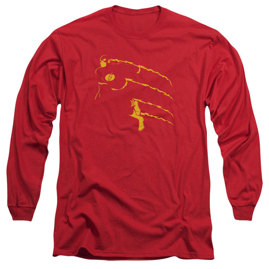 DC Comics Flash Flash Min Mens Long Sleeve Shirt Red Officially Licensed