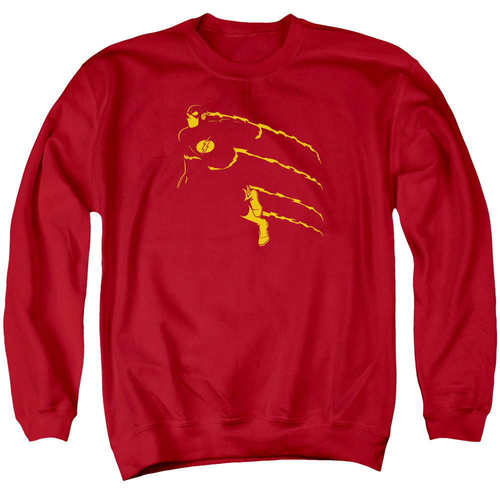 DC Comics Flash Flash Min Mens Crewneck Sweatshirt Red Officially Licensed