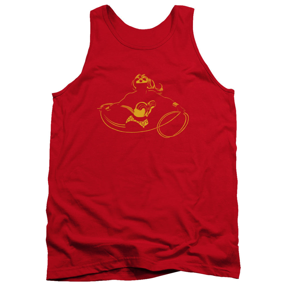 DC Comics Wonder Min Mens Tank Top Shirt Red Officially Licensed