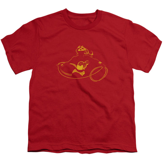 DC Comics Wonder Min Kids Youth T Shirt Red Officially Licensed