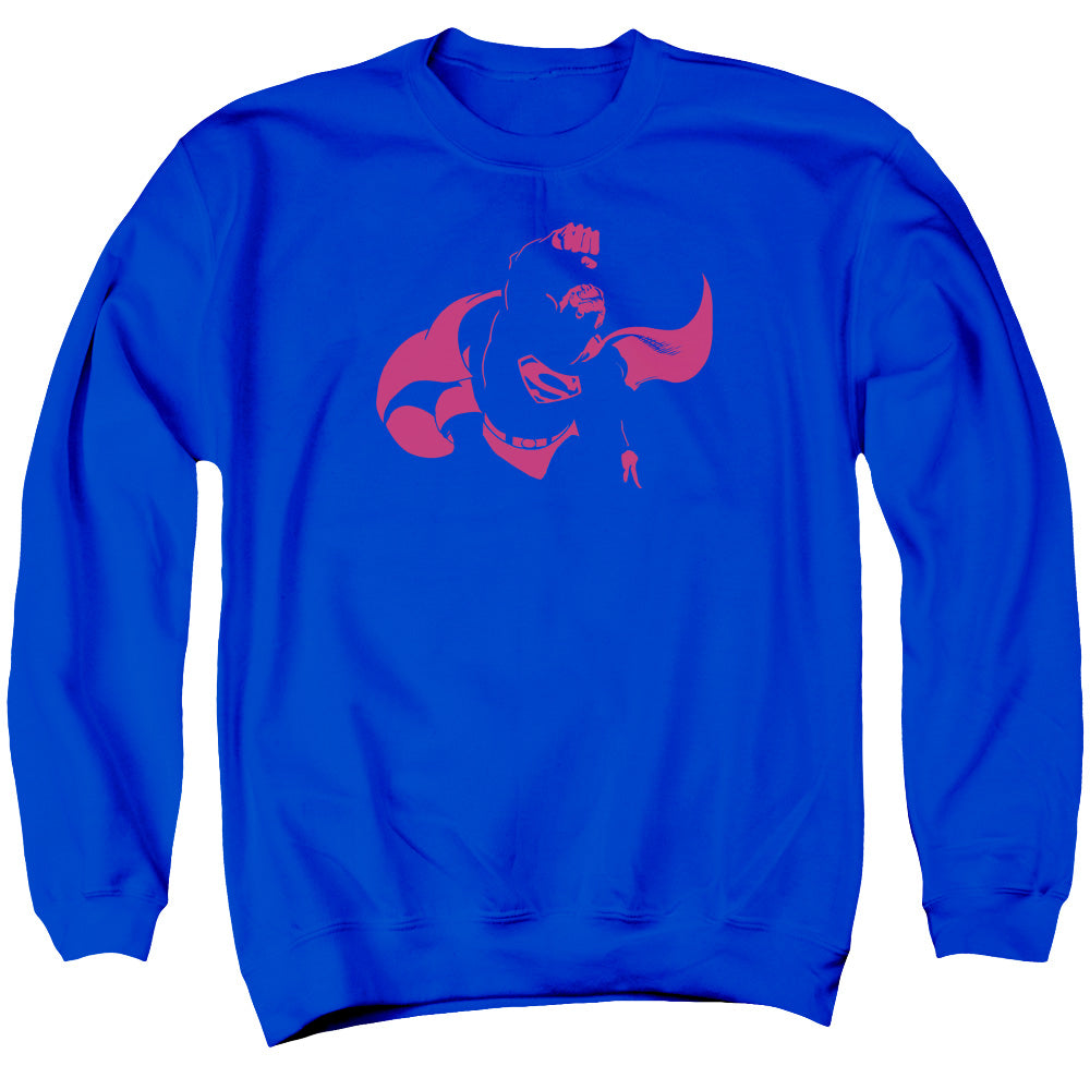DC Comics Super Min Mens Crewneck Sweatshirt Royal Blue Officially Licensed