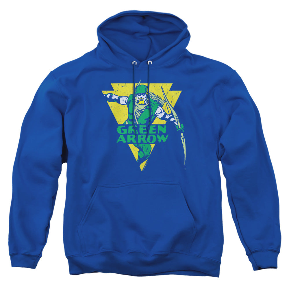 Dc Distressed Arrow Mens Hoodie Royal Officially Licensed