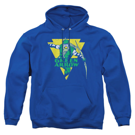 Dc Distressed Arrow Mens Hoodie Royal Officially Licensed