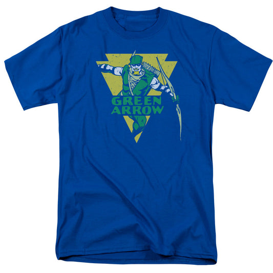 Dc Distressed Arrow Mens T Shirt Royal Officially Licensed