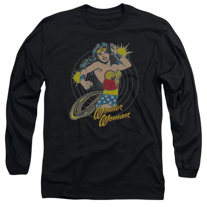 Dc Spinning Mens Long Sleeve Shirt Black Officially Licensed