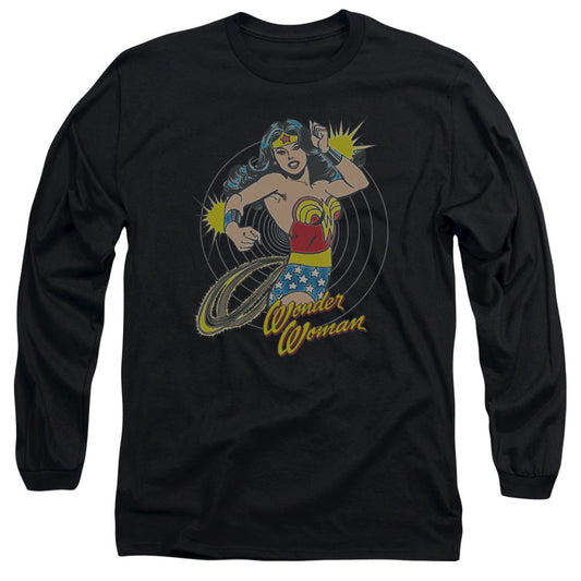 DC Comics Spinning Mens Long Sleeve Shirt Black Officially Licensed