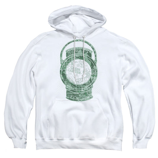 Dc Lantern Cover Mens Hoodie White Officially Licensed