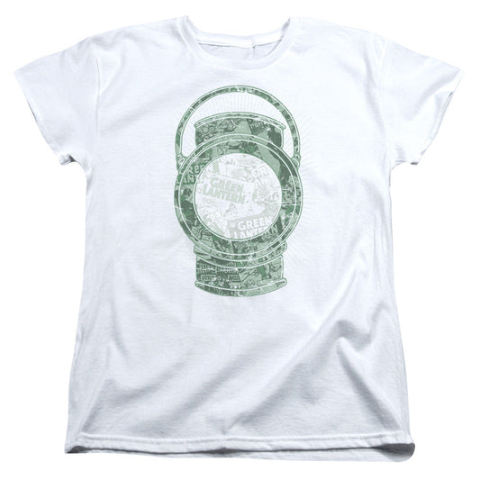 DC Comics Lantern Cover Womens T Shirt White Officially Licensed