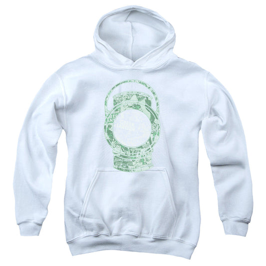 DC Comics Lantern Cover Kids Youth Hoodie White Officially Licensed