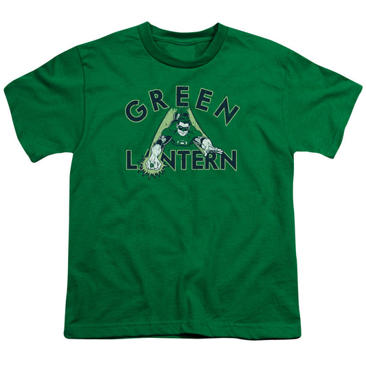 DC Comics in Flight Kids Youth T Shirt Kelly Green Officially Licensed