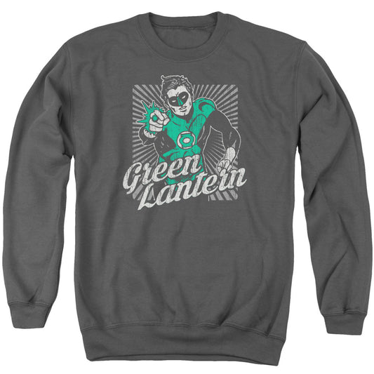 DC Comics Ring Rays Mens Crewneck Sweatshirt Charcoal Officially Licensed