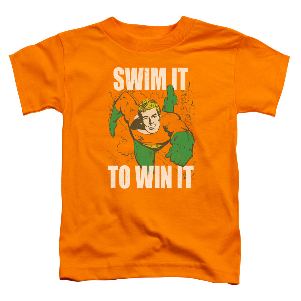 DC Comics Swim It Toddler Kids Youth T Shirt Orange Officially Licensed