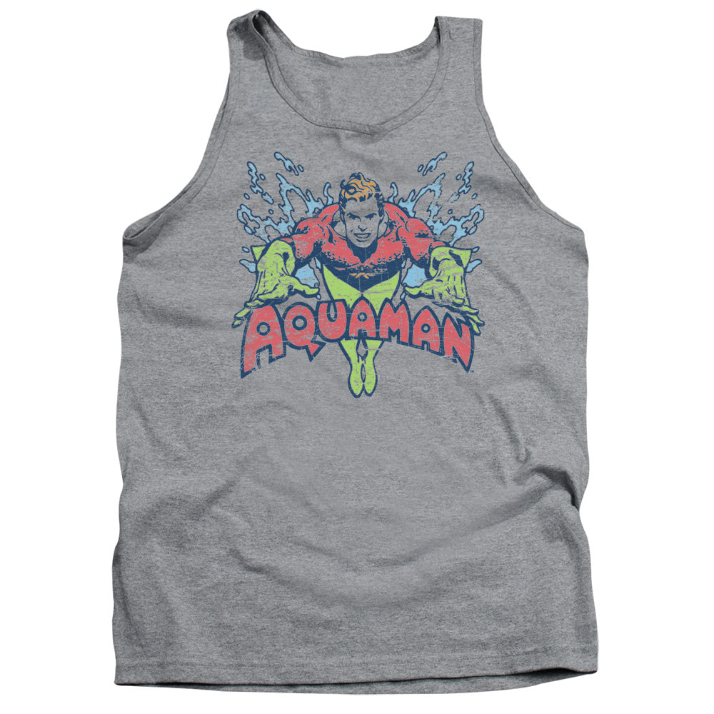 DC Comics Splish Splash Mens Tank Top Shirt Athletic Heather Officially Licensed