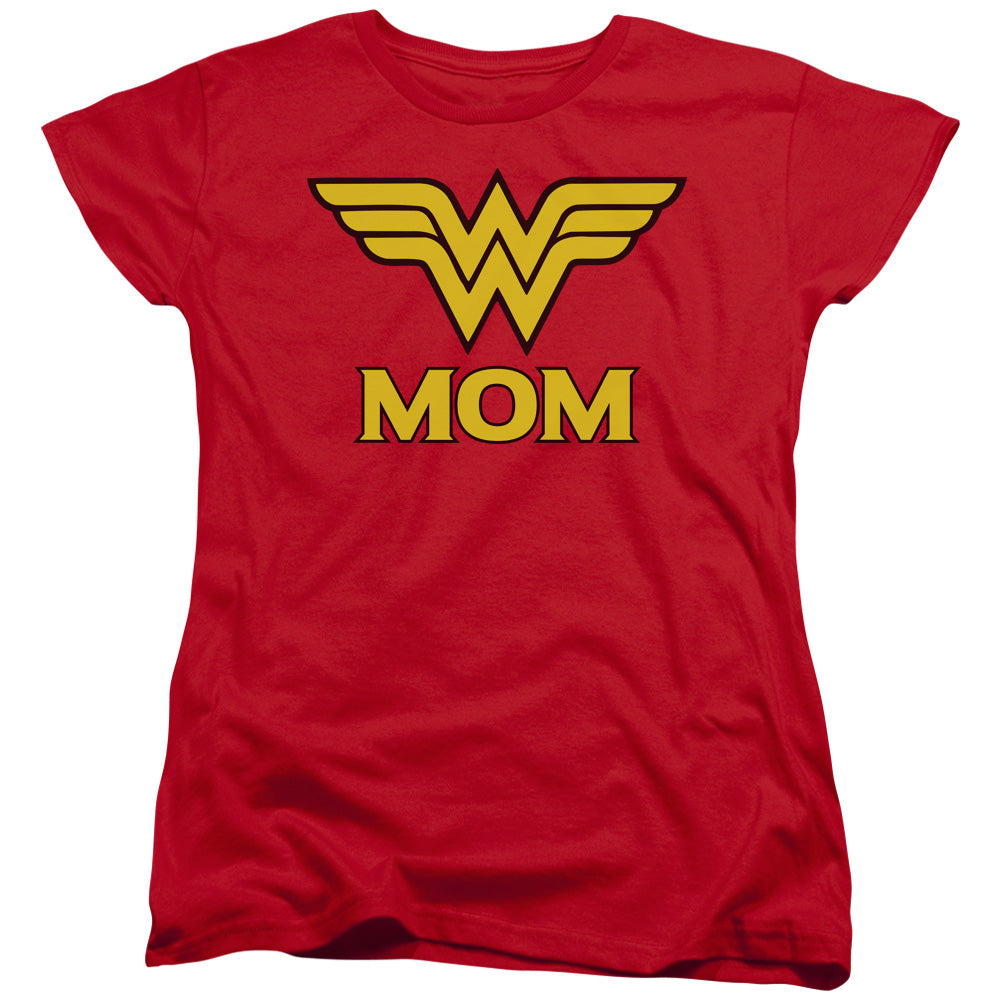 DC Comics Wonder Mom Womens T Shirt Red Officially Licensed