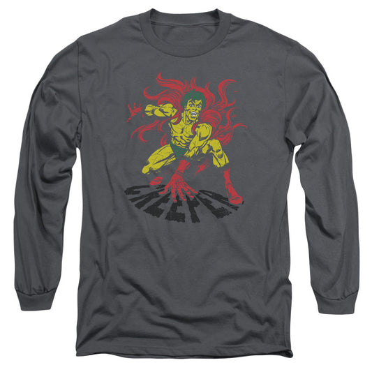 DC Comics Creeper Mens Long Sleeve Shirt Charcoal Officially Licensed