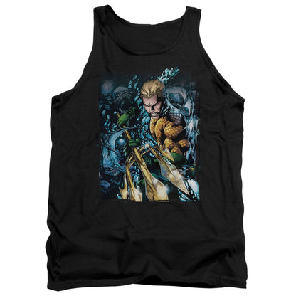 Justice League Aquaman #1 Mens Tank Top Shirt Black Officially Licensed