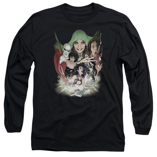 Dcr Justice League Dark Mens Long Sleeve Shirt Black Officially Licensed